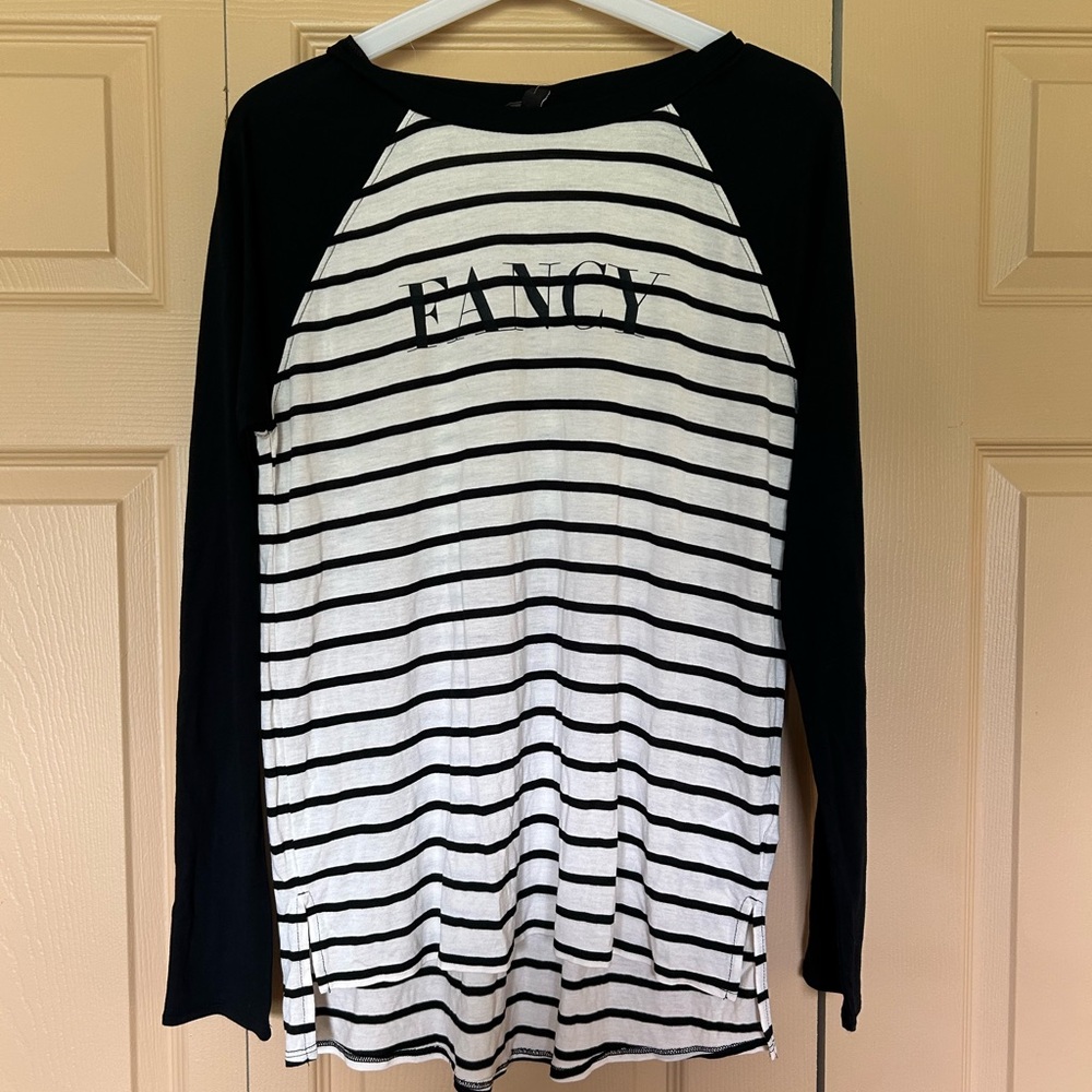 NWT Banana Republic “Fancy Schmancy” Long Sleeve  (Ho/Low) Shirt